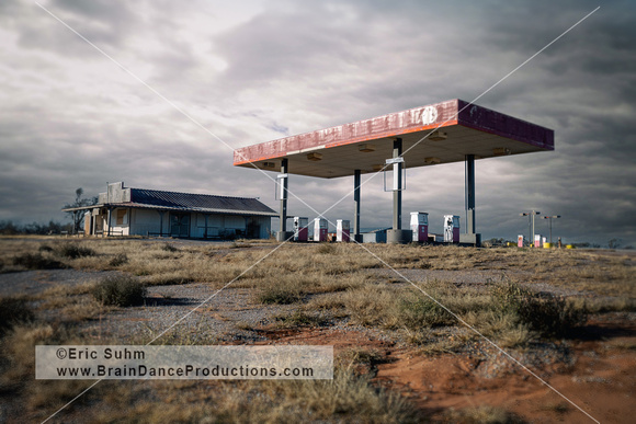 'End of the Road' ghost town gas station - Texola, Oklahoma